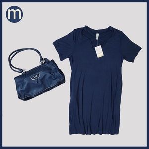 Criss Cross Tee Shirt Dress NWT